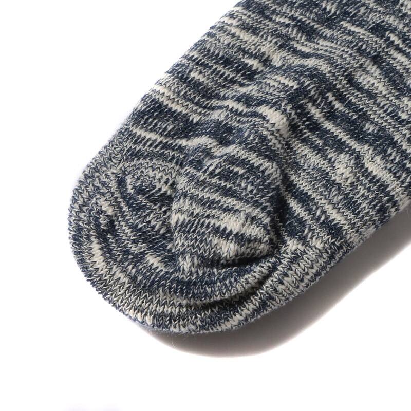Healthknit  SLUB BASIC IN STEP  GRAY/NAVY/BLACKの画像