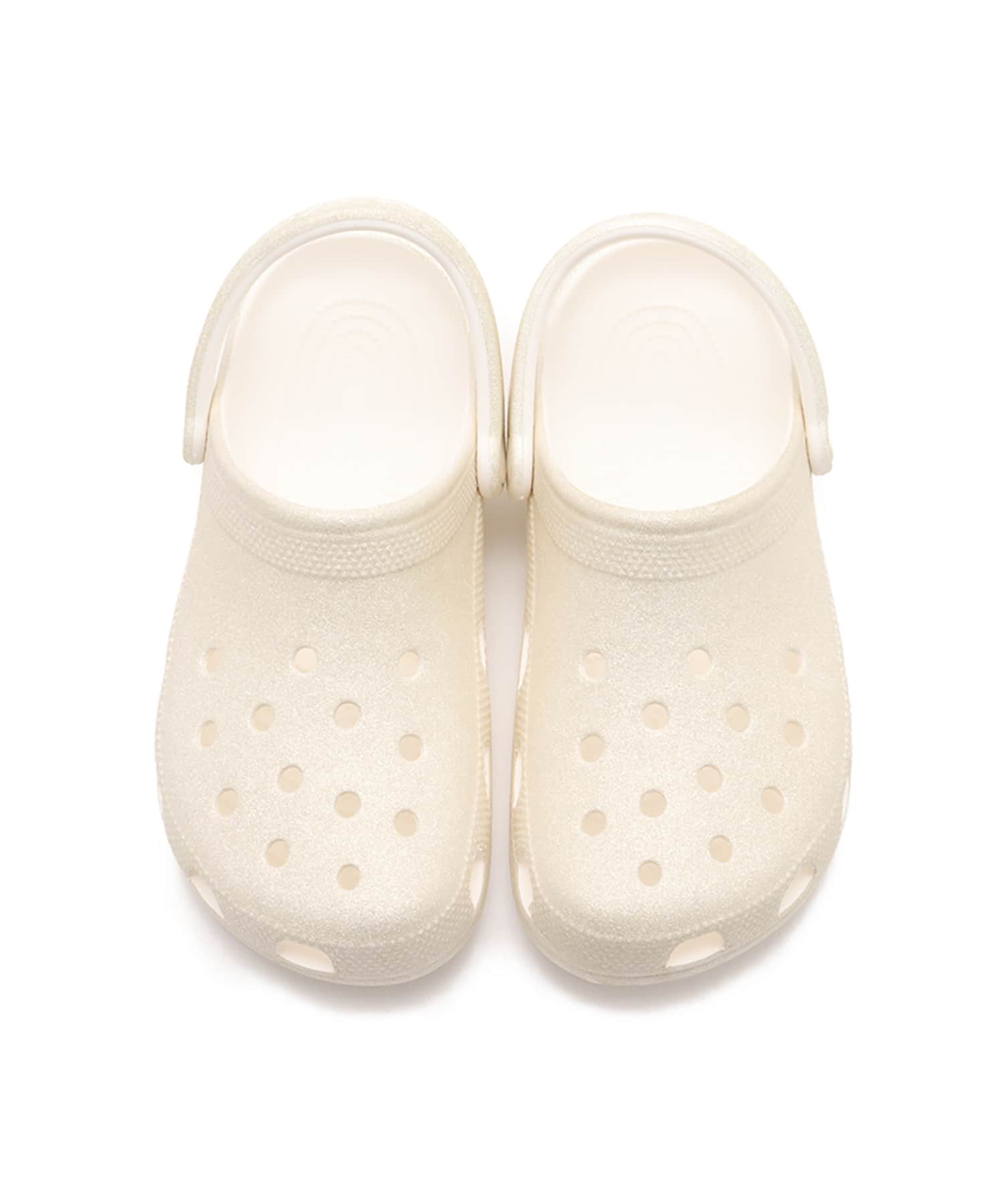 crocs Classic Glitter Clog Whiteの画像
