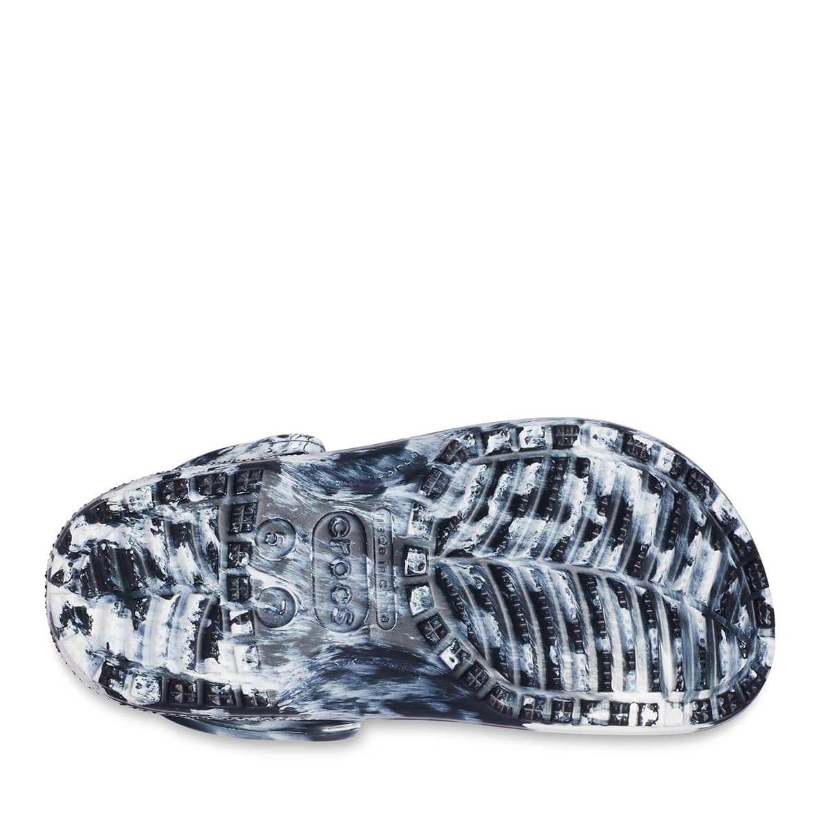 crocs Classic Marbled Clog White/Black の画像