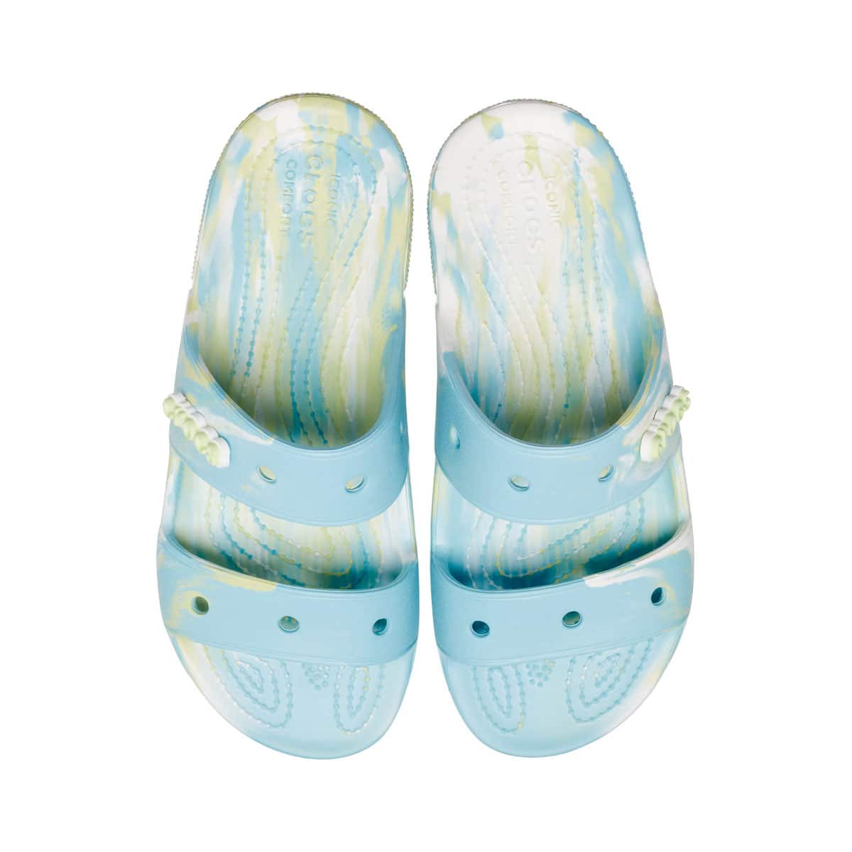 Crocs Classic Crocs Marbled Sandal Pure Water/Multi 22SS-Iの画像