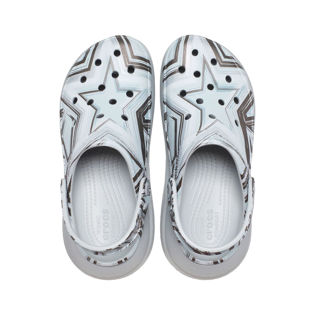 crocs Classic Crush Disco Clog Shimmer/Multi 22FW-Iの画像