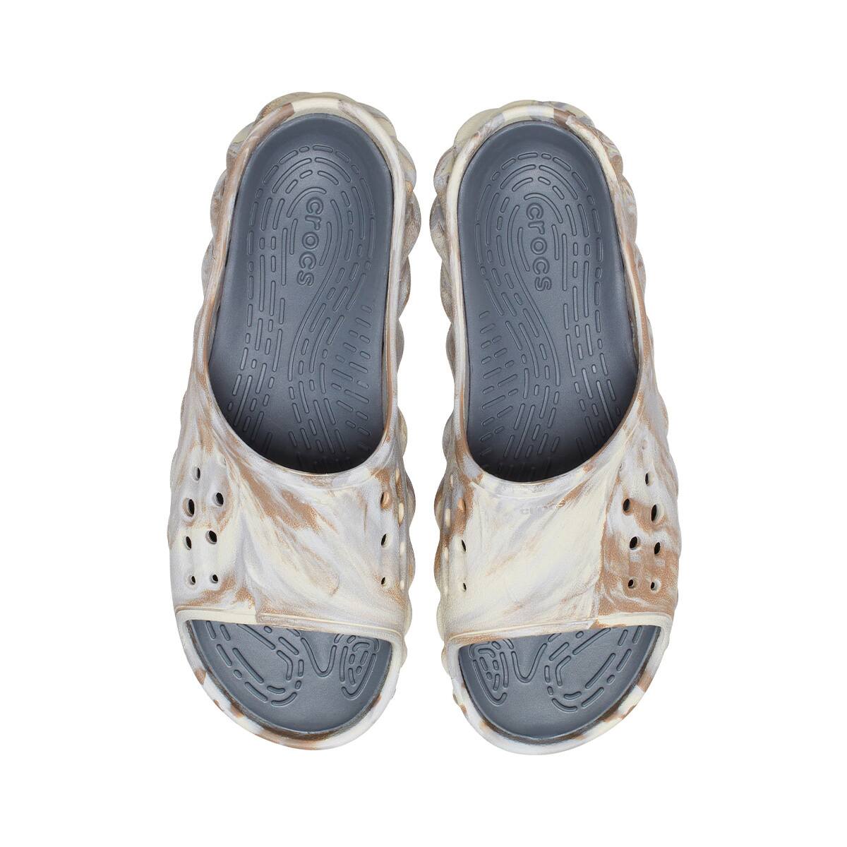 crocs Echo Marbled Slide Bone/Multi 23SS-I