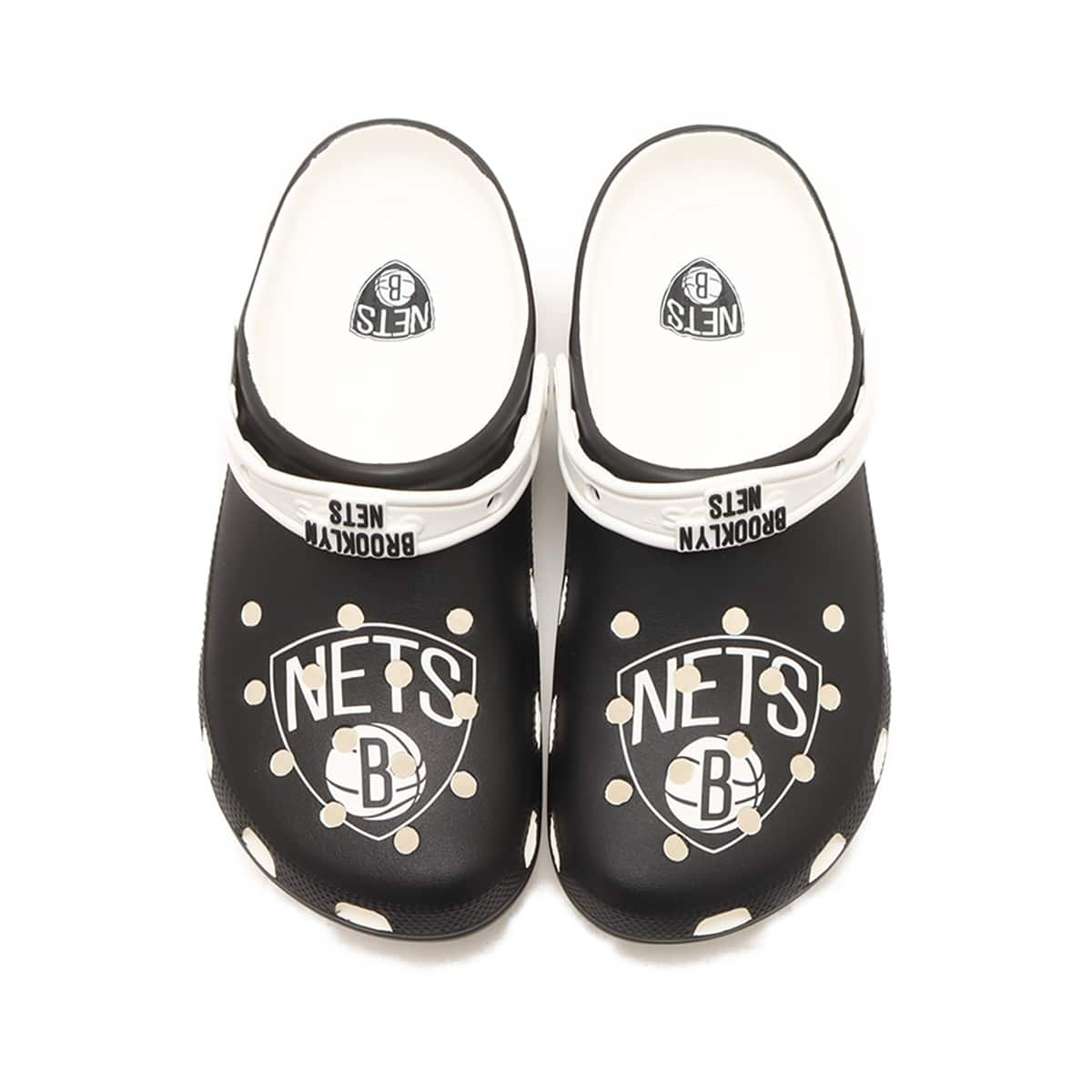 crocs NBA Brooklyn Nets Cls Clg White/Black 23FW-I