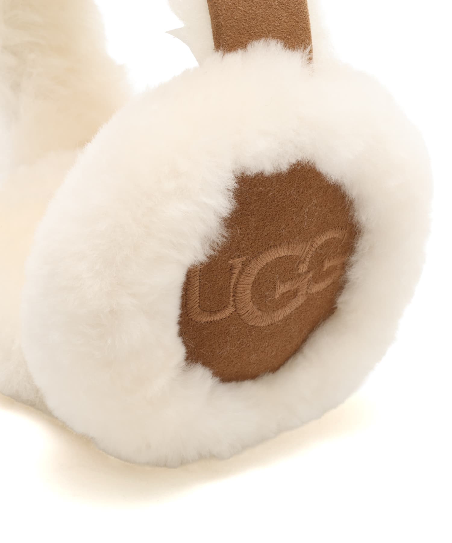UGG W SHEEPSKIN EMBROIDERY EARMUFF CHESTNUTの画像