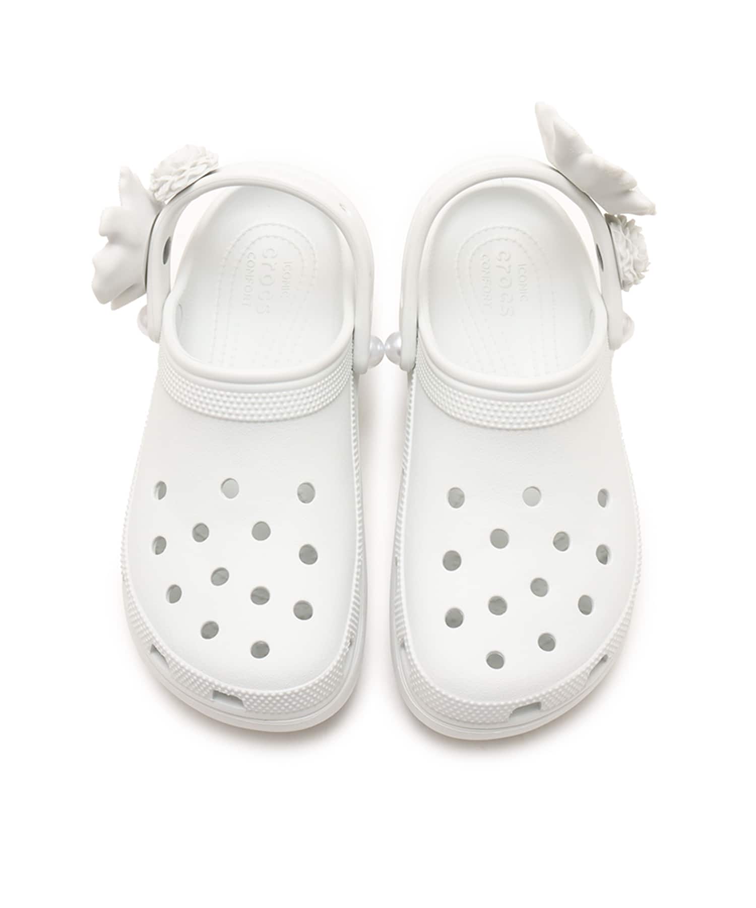 crocs Classic Platform Bouquet Clog Moonlightの画像