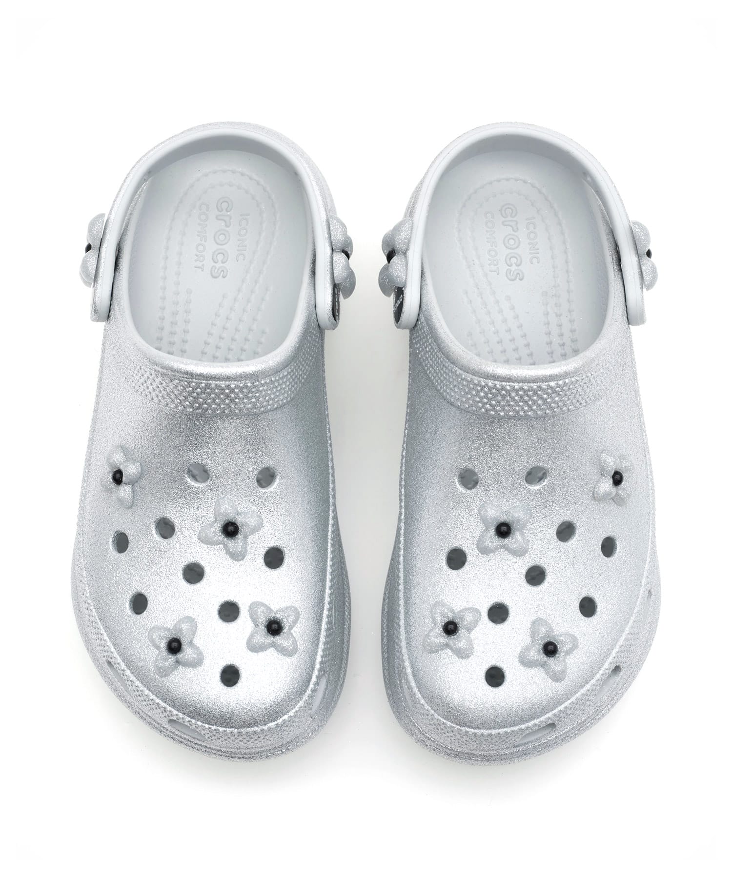 crocs SMFK X Crocs Bae Clog Siliver Glitter の画像