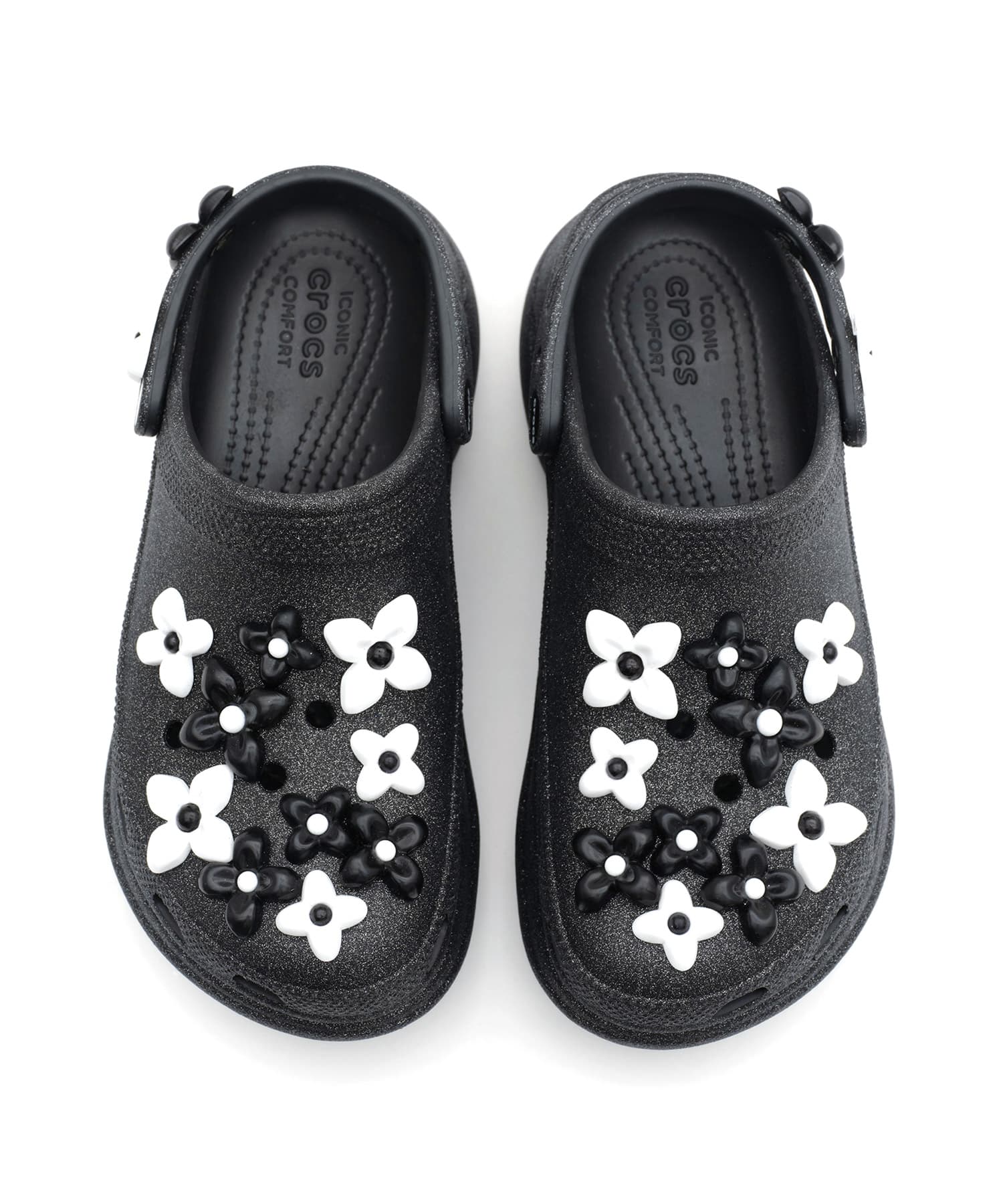 crocs SMFK X Crocs Bae Clog Black Glitterの画像