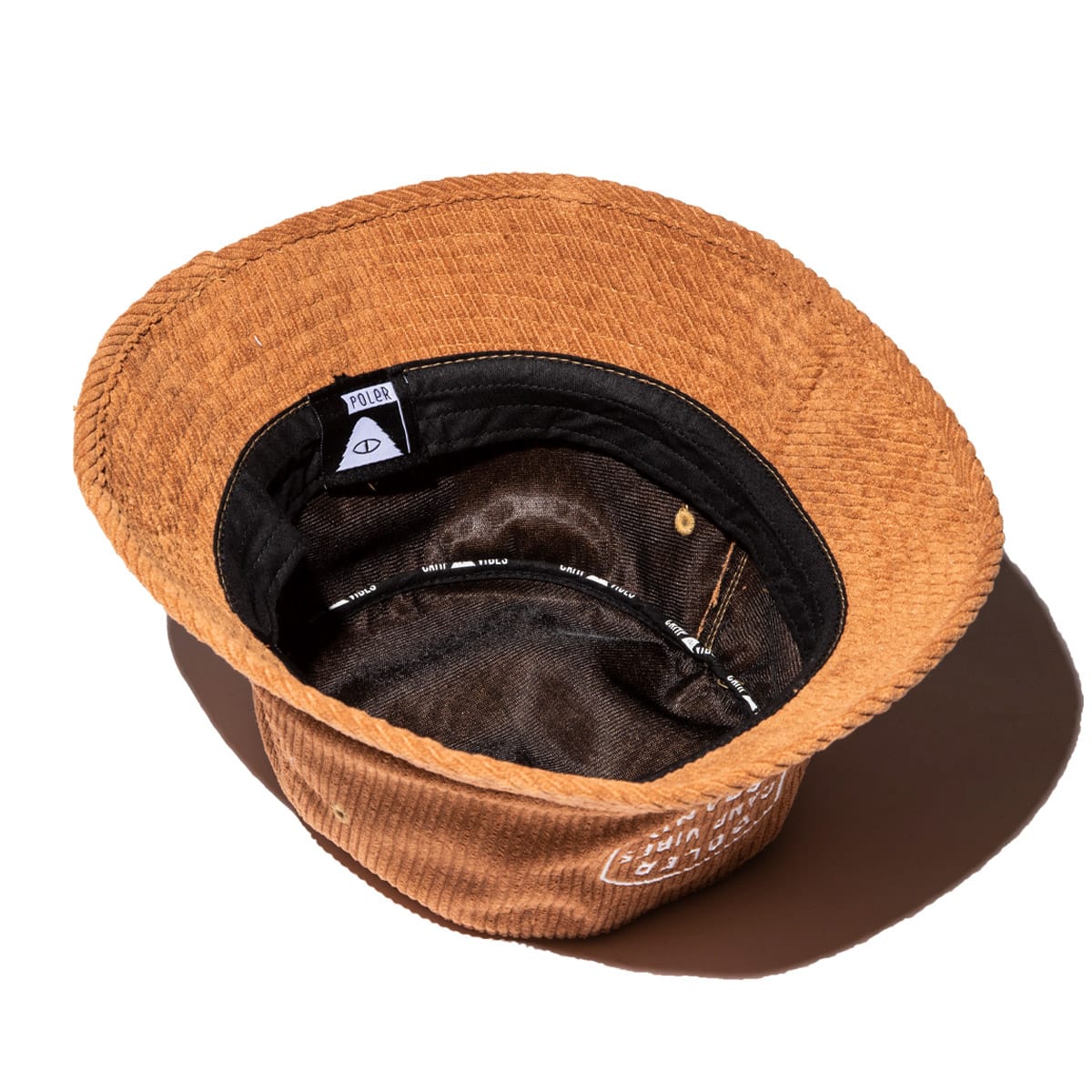 POLER VIBES BRAND BUCKET HAT BROWN 21SU-Iの画像
