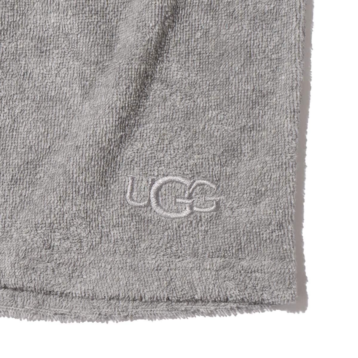 Ugg M 裾ロゴ パイルハーフパンツ Gray 21ss I