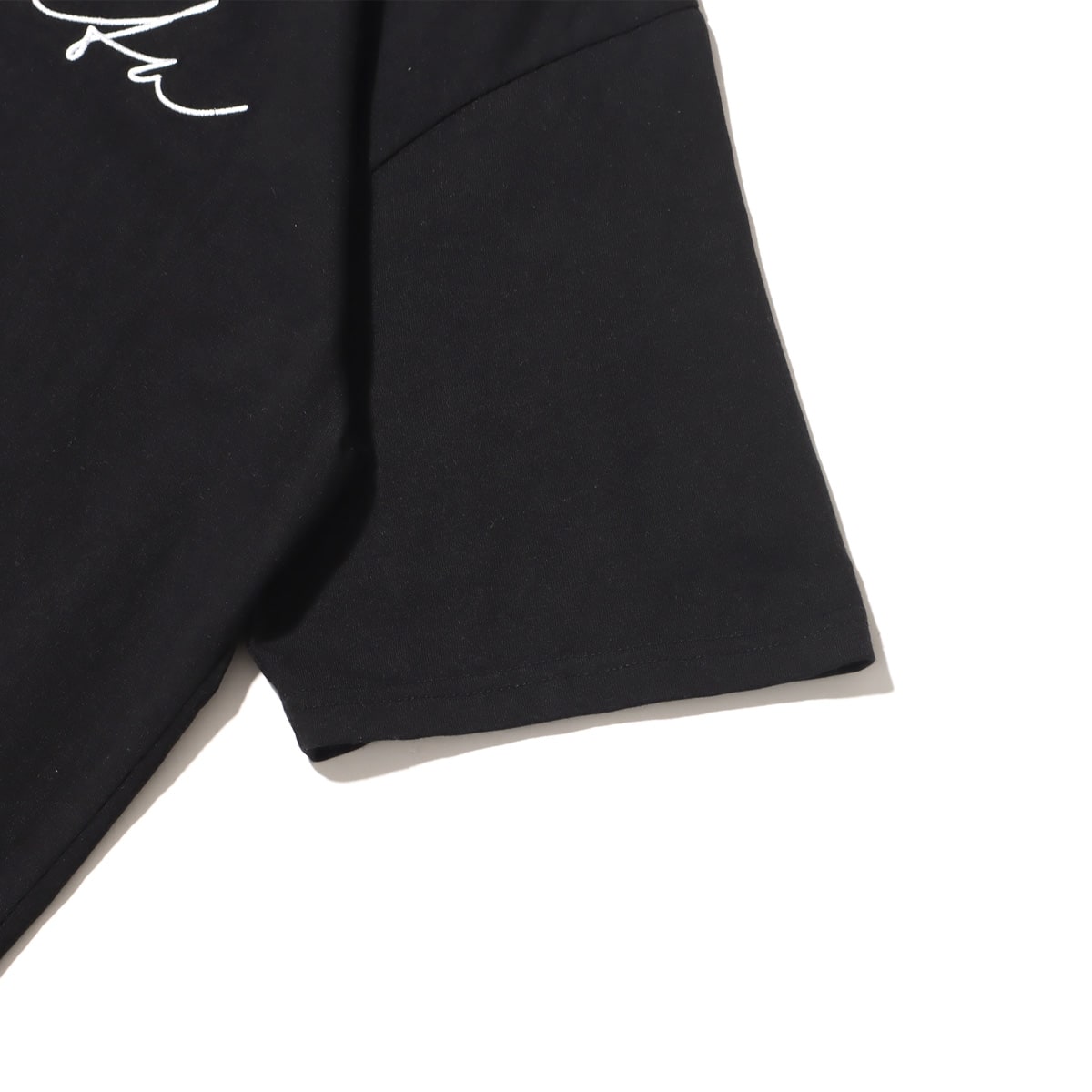 atmos pink × RIEHATA ロゴ ビッグT BLACKの画像