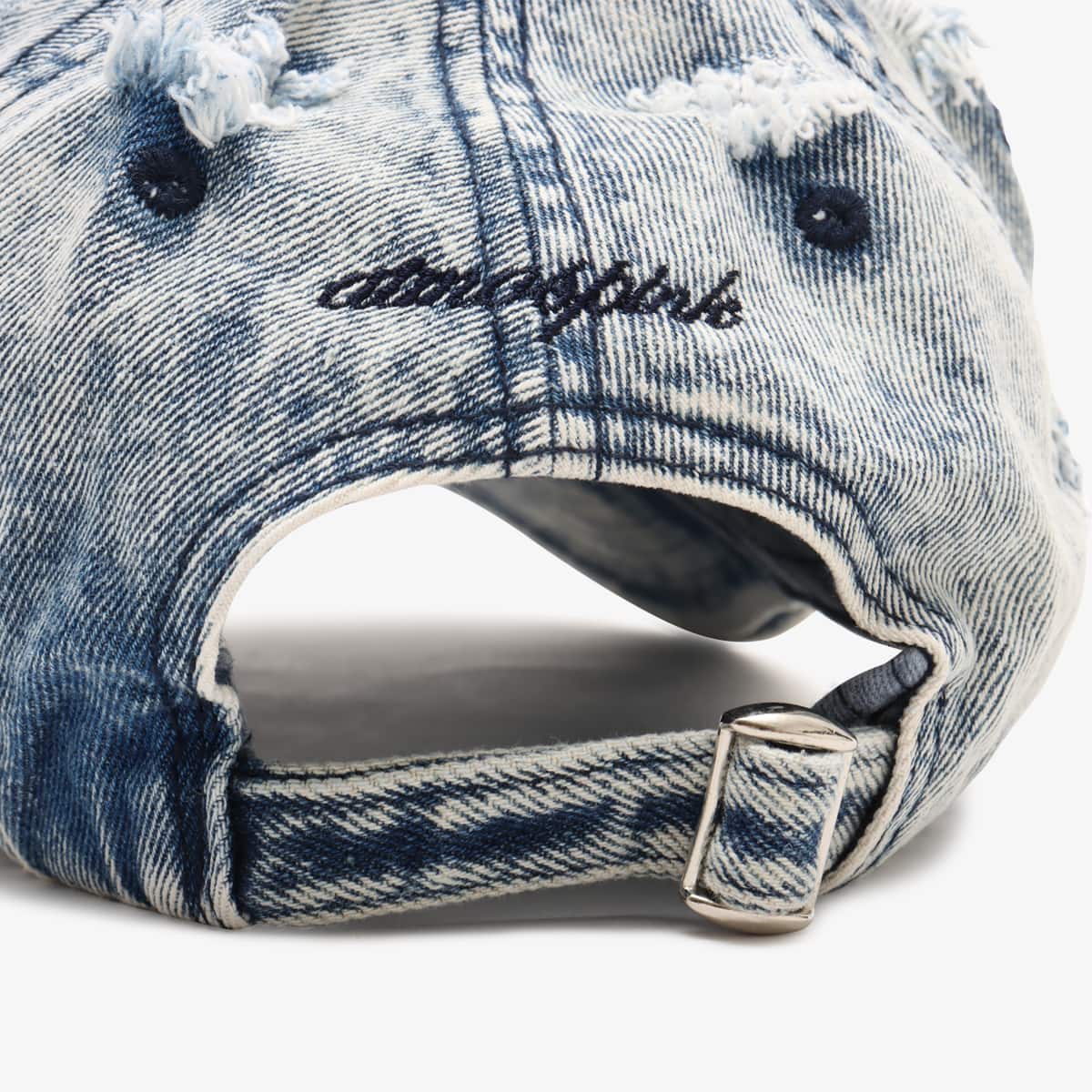 atmos pink Damaged Finishing Denim Cap LIGHT BLUE の画像