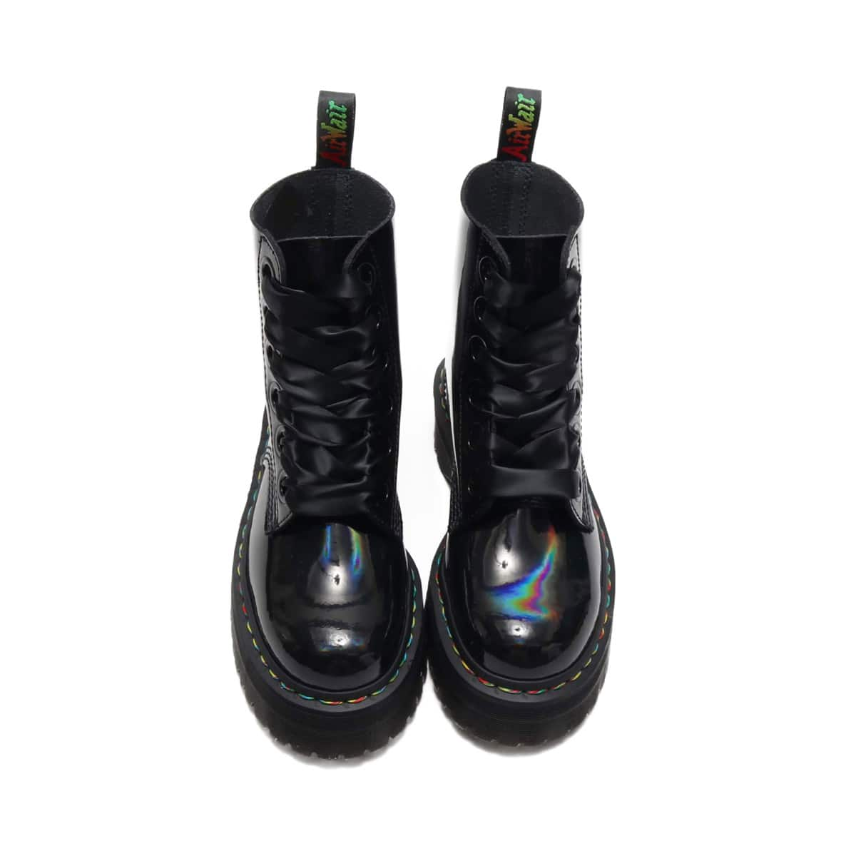 最安値人気▲Dr.Martens▲限定非売品▲厚底レインボー光沢▲ ブーツ