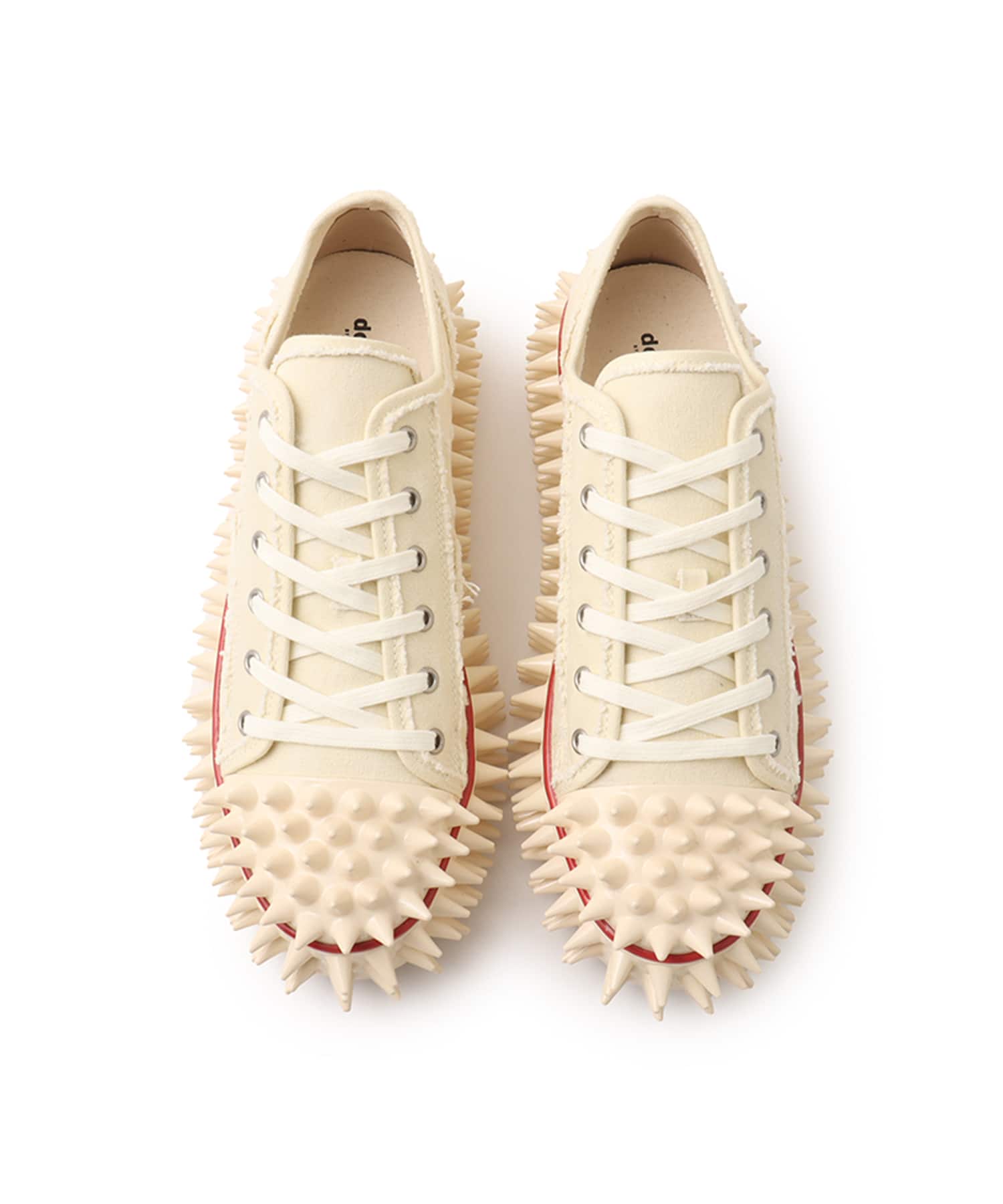 doublet SPIKY CANVAS SNEAKER IVORYの画像