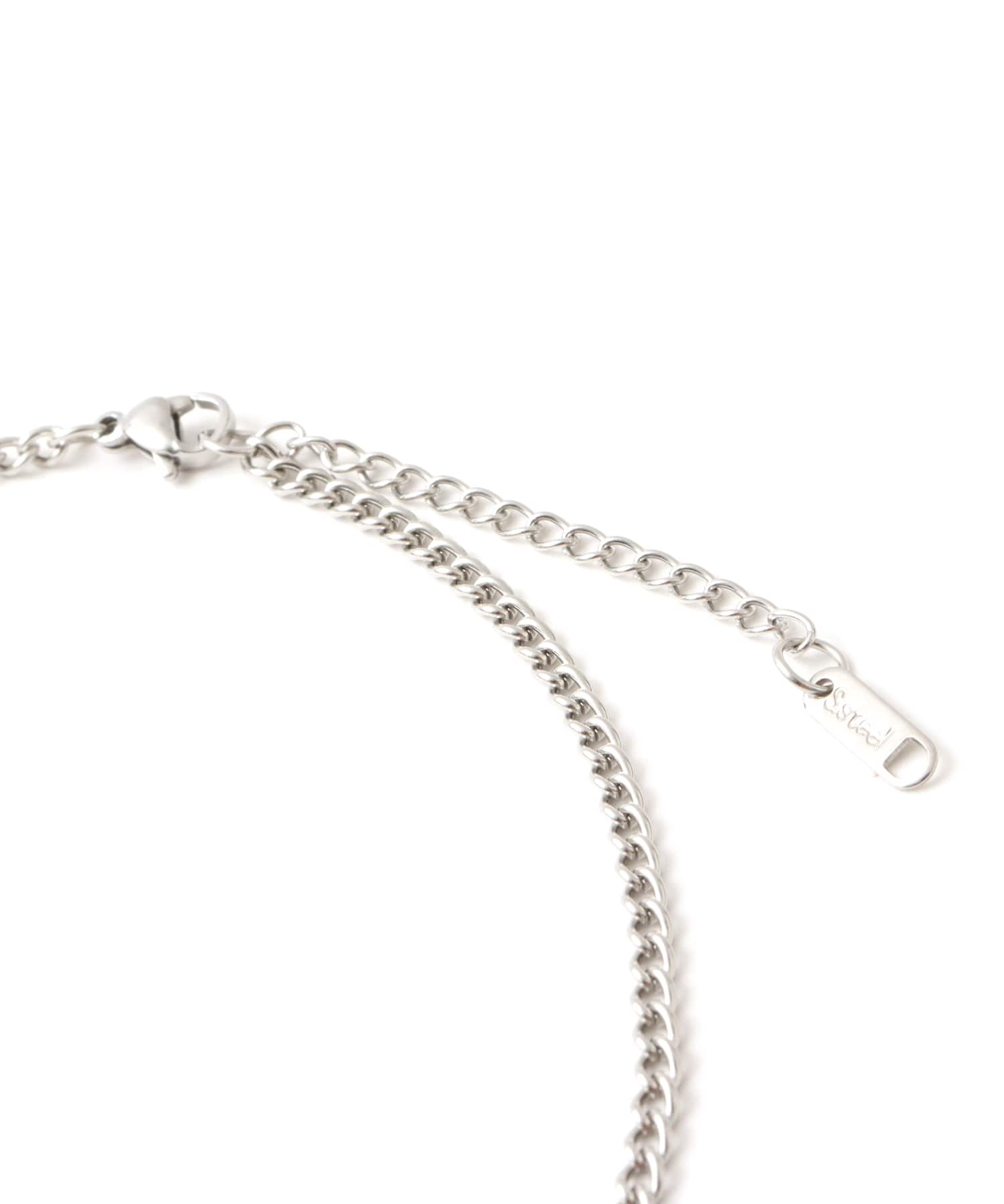 atmos pink Layer Cross Charm Necklace SILVERの画像