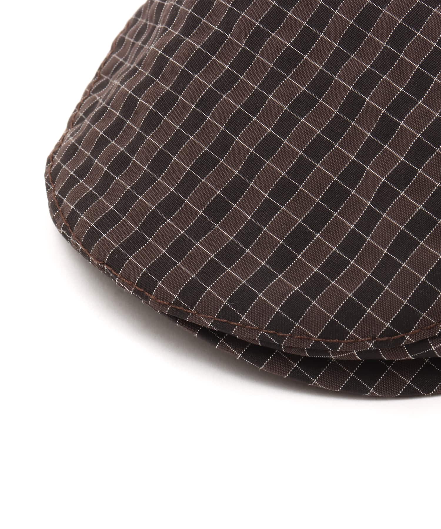 atmos pink Check Hunting Cap BROWNの画像