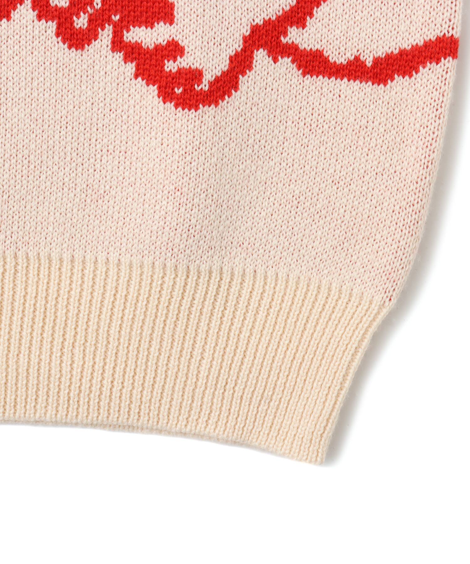 MARIA SAKURAI x atmos pink Ghost Knit Vest BEIGEの画像