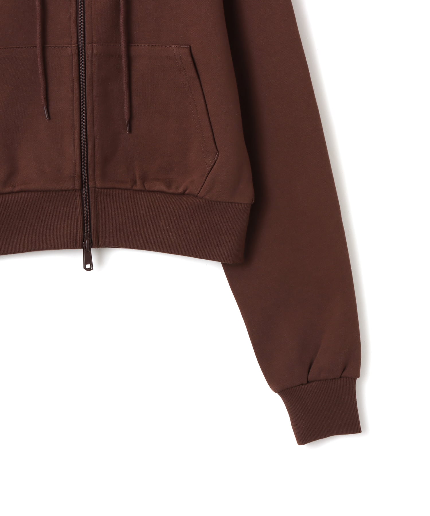 atmos pink Compact Zip Up Hoodie BROWNの画像