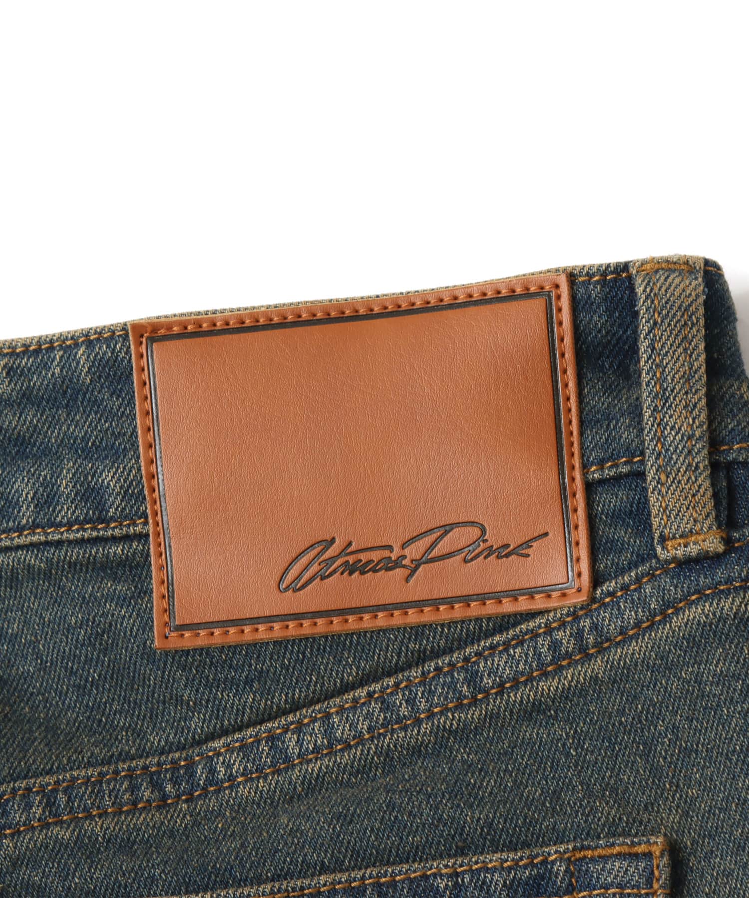 atmos pink Flare Denim Pants BLUEの画像