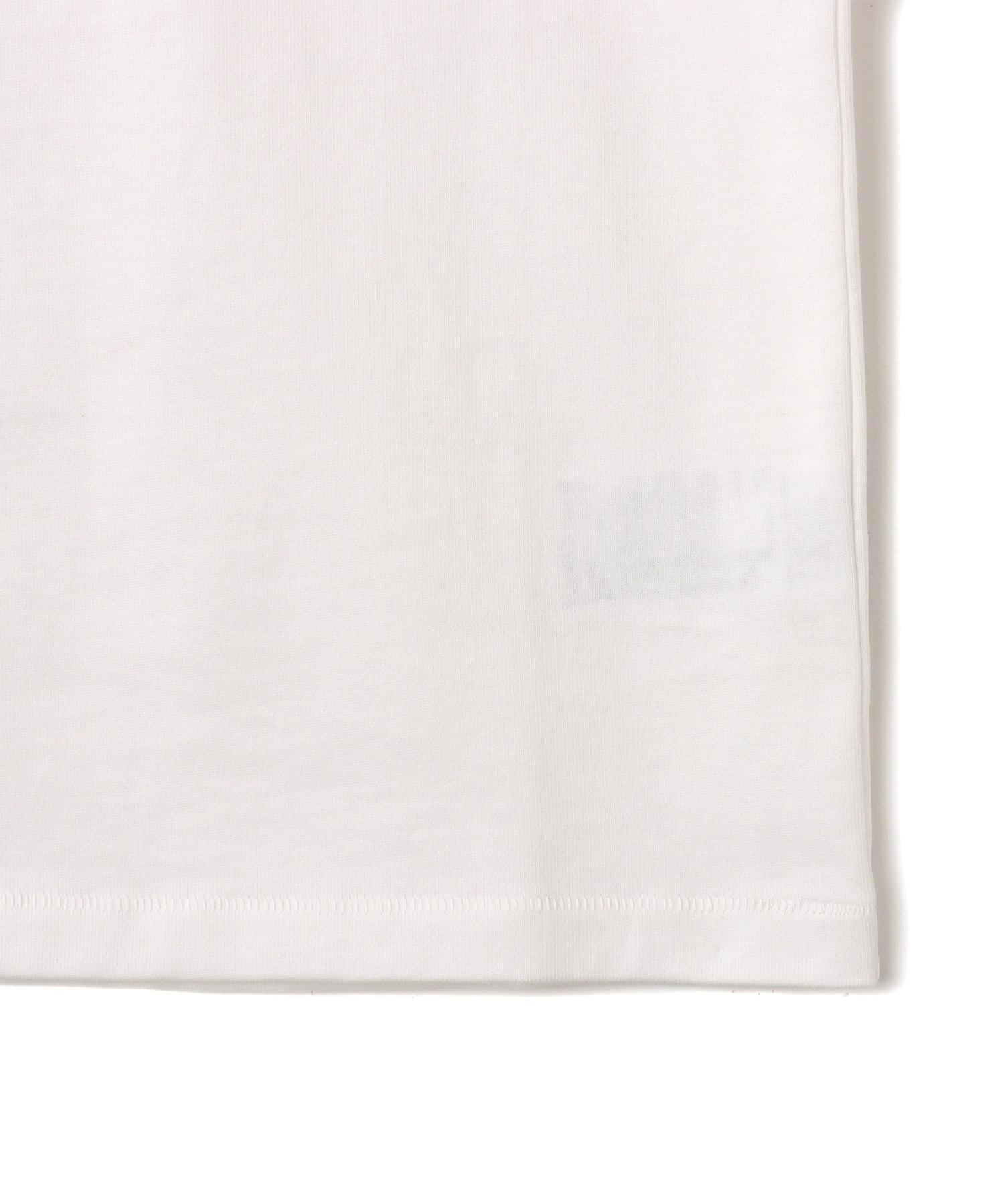 atmos pink College Logo T-shirt WHITEの画像