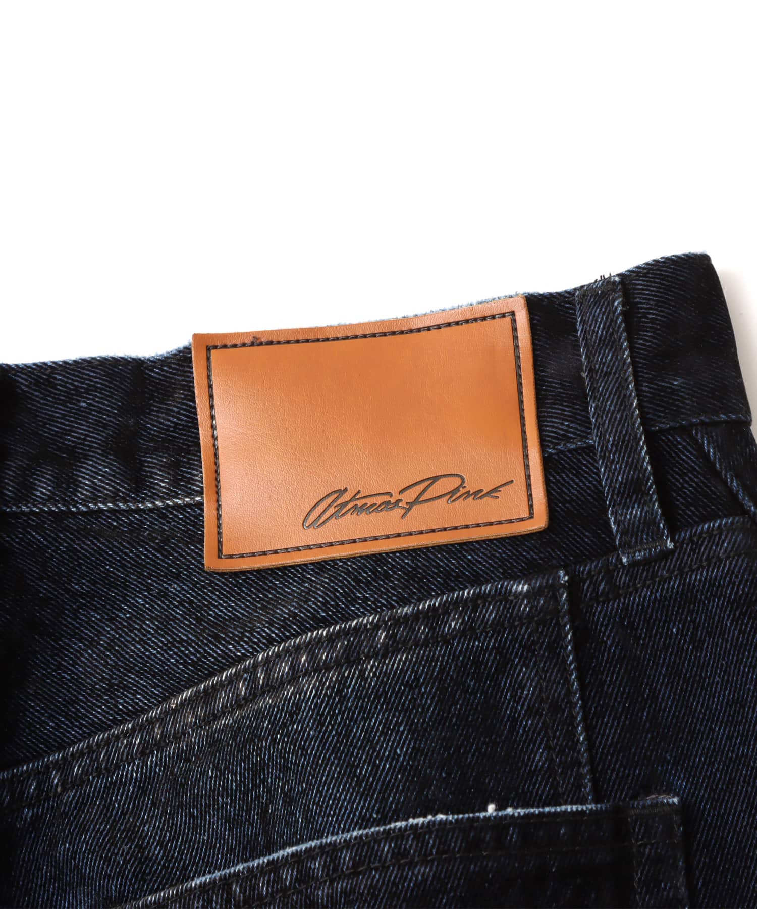 atmos pink Flocky Denim Pants NAVYの画像