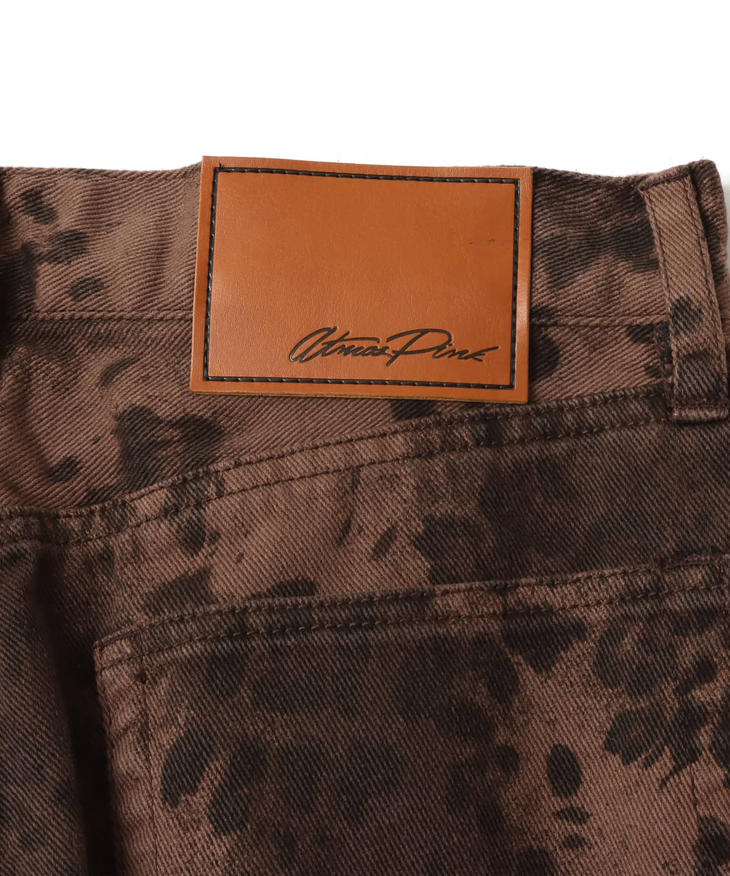 atmos pink Leopard All-Over Pants BROWNの画像
