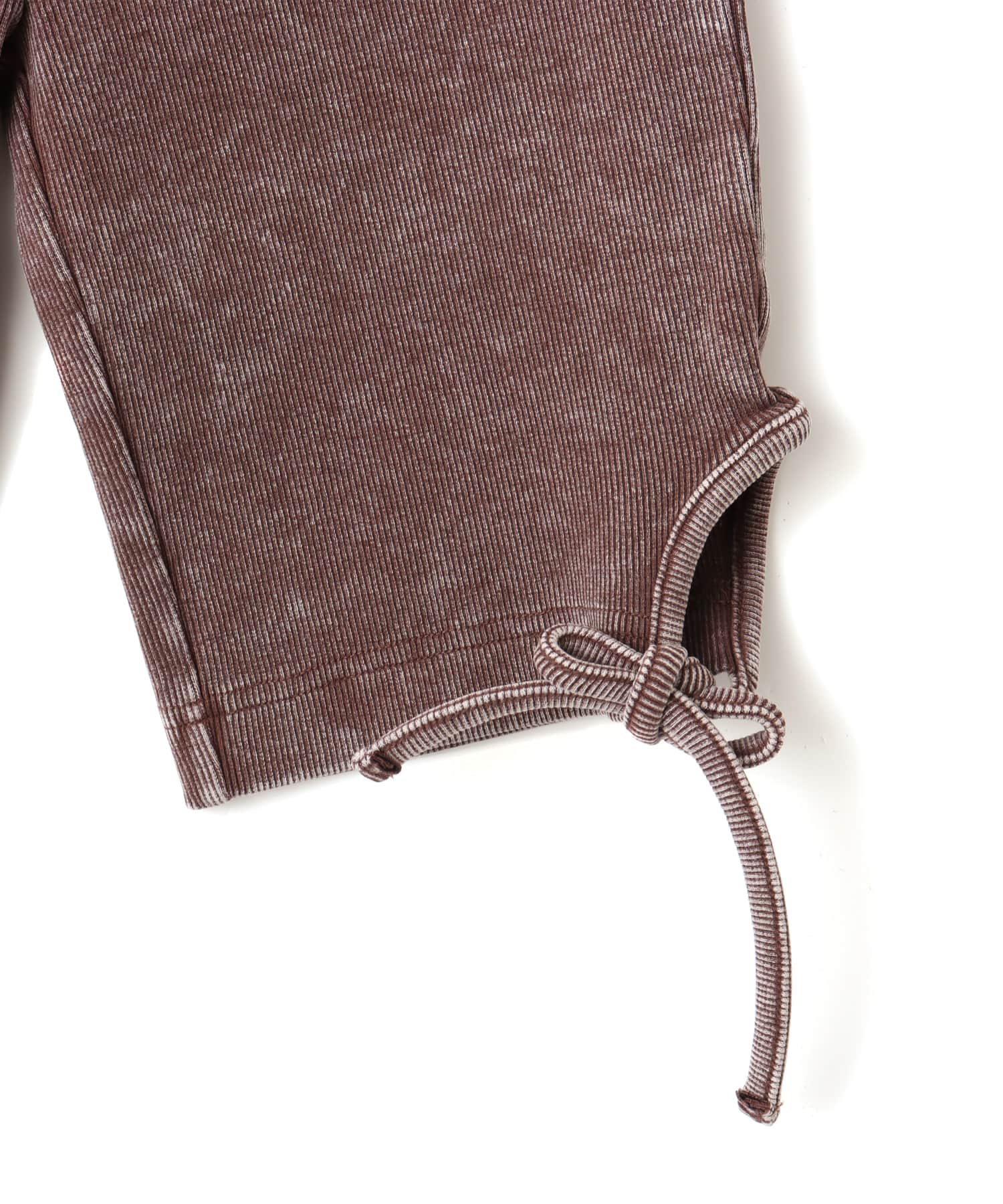 atmos pink Rib Spats BROWNの画像