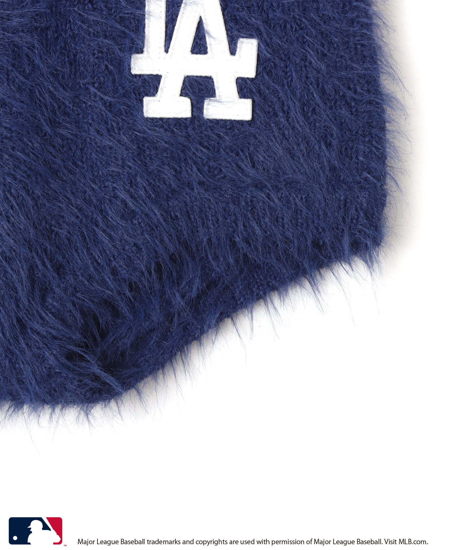 atmos pink MLB Shaggy Knit Short Pants NAVYの画像