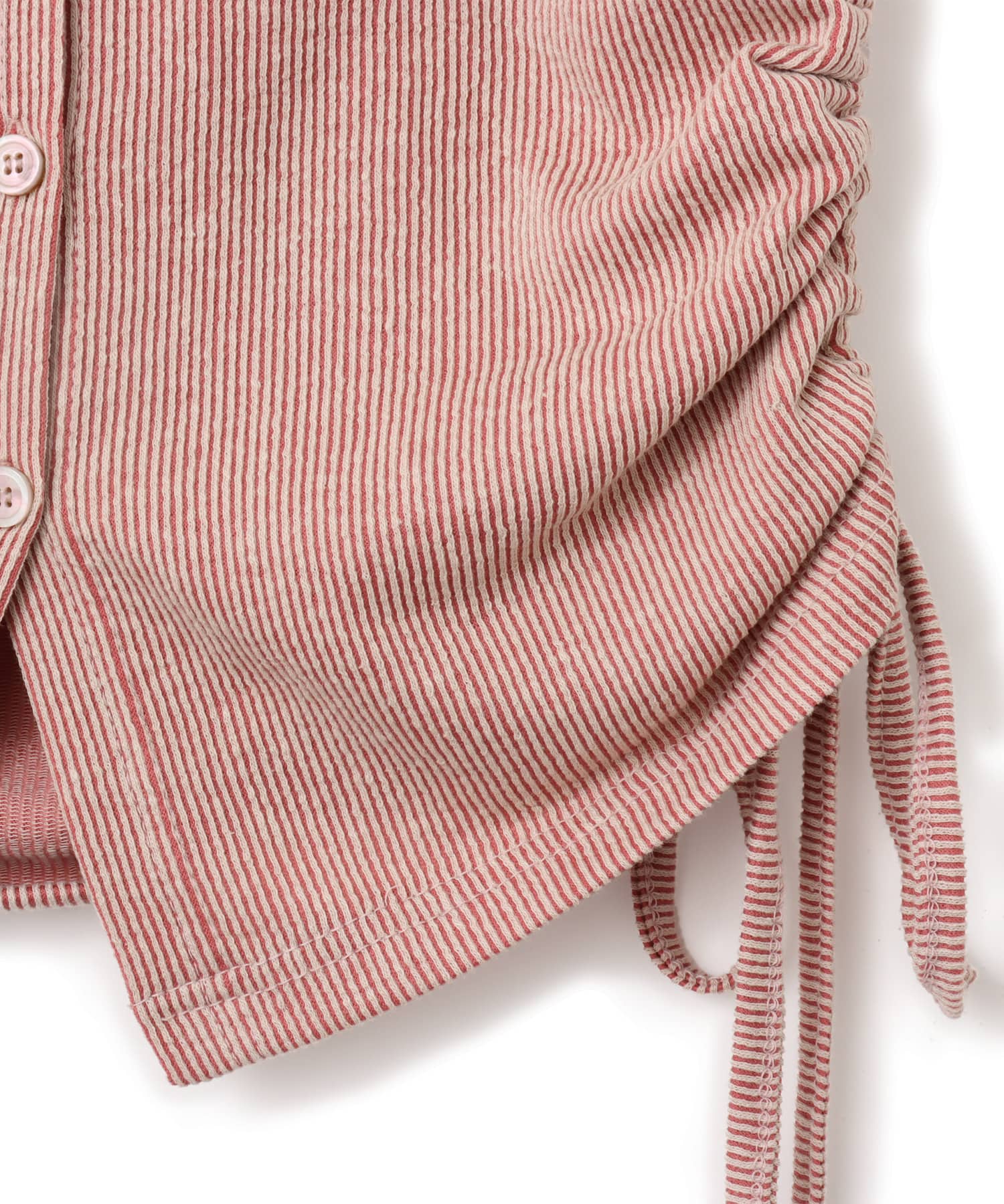 atmos pink Shirring Hoodie Cardigan PINKの画像