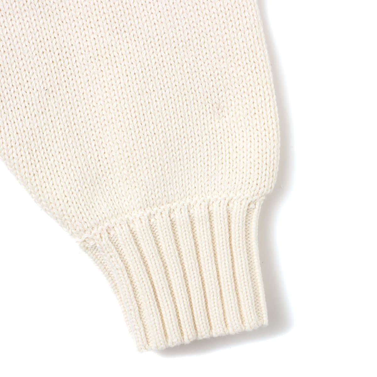 atmos pink Big Logo Knit Hoodie WHITEの画像