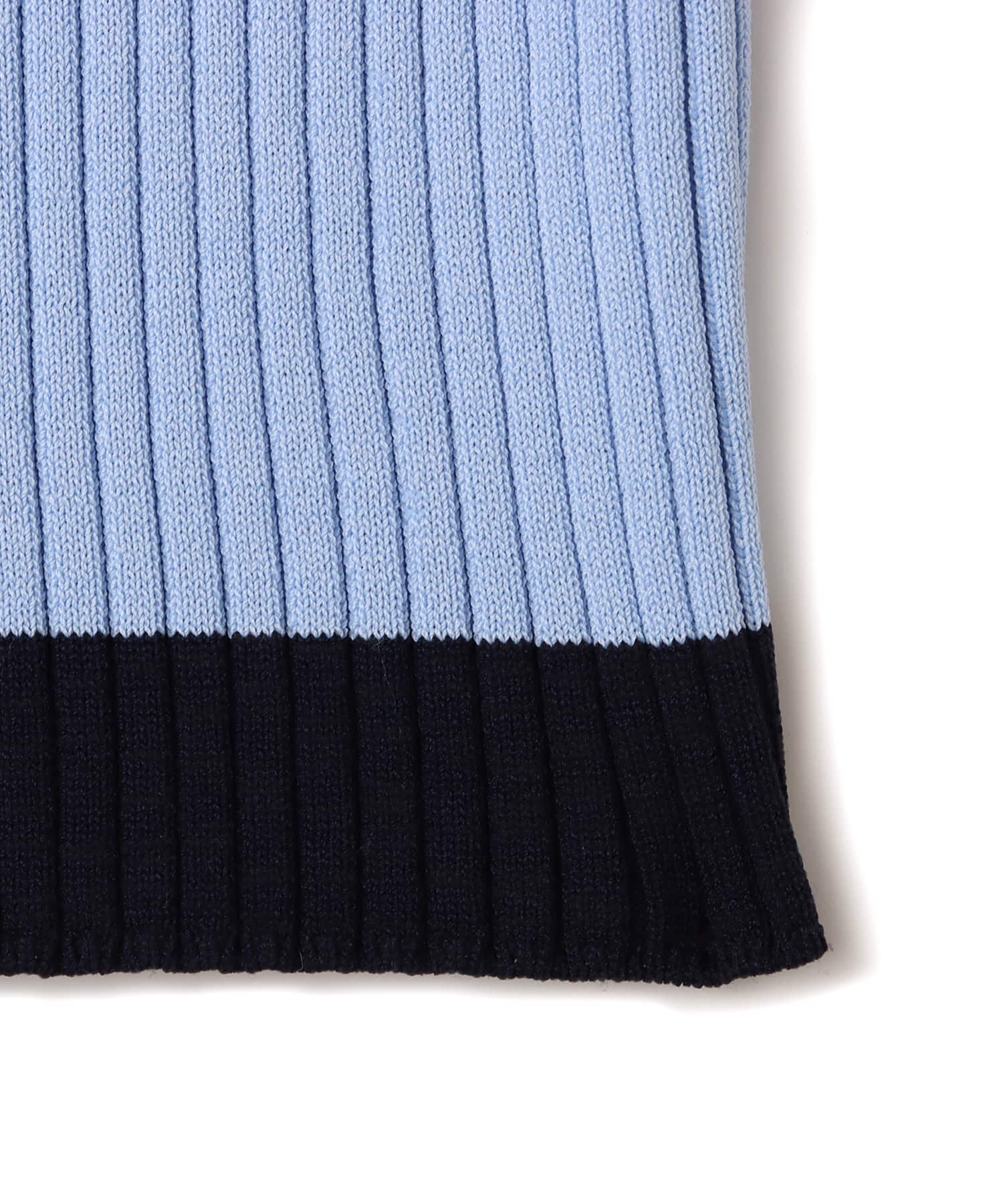 atmos pink Cheer Rib Knit Polo Shirt SAXの画像