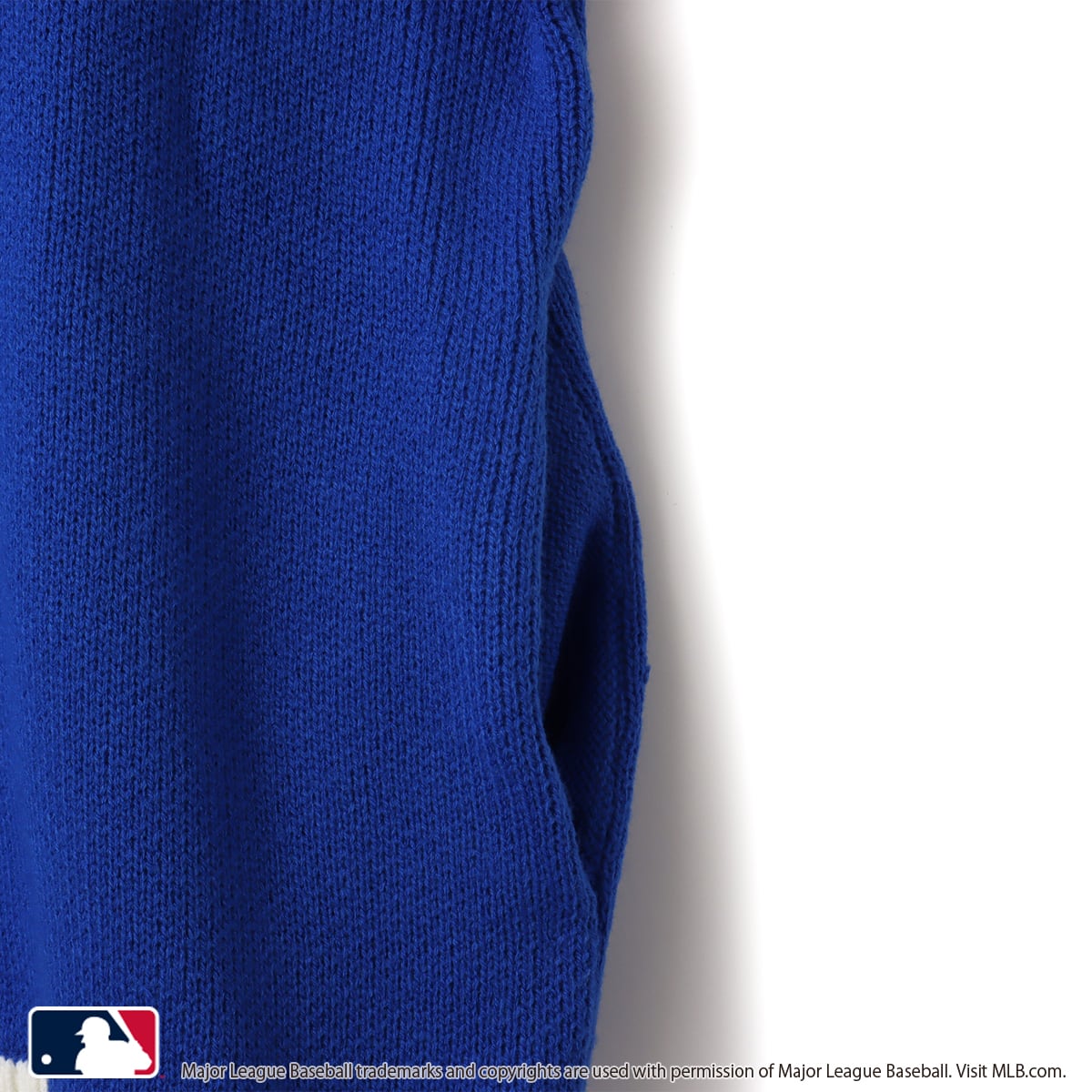 atmos pink MLB Knit Blouson BLUEの画像