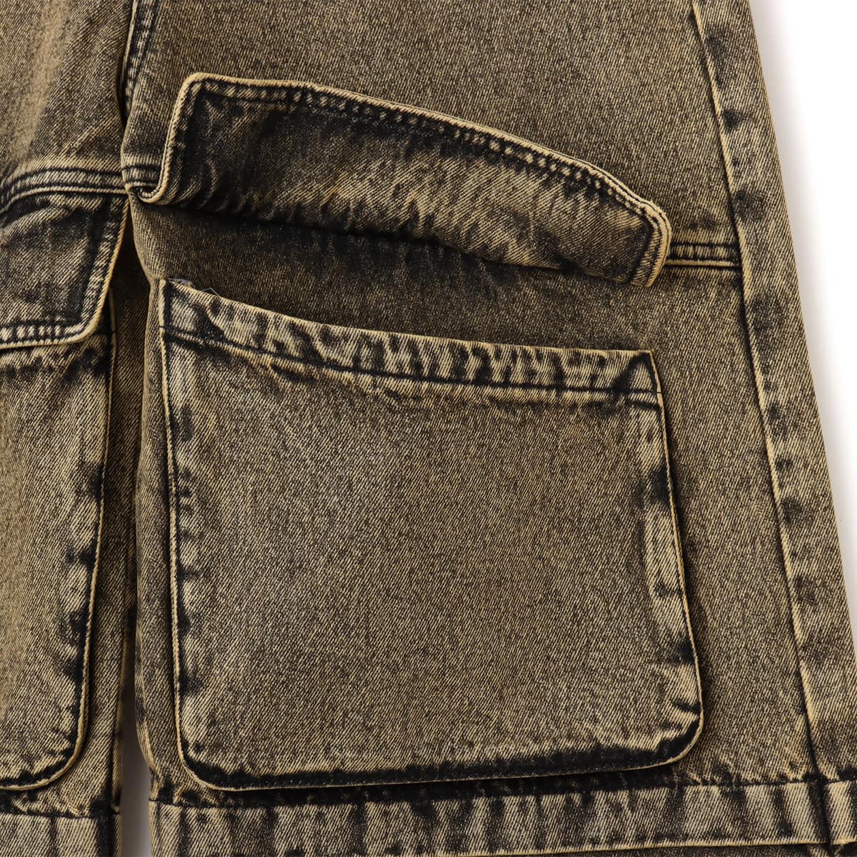 atmos pink Cargo Denim Pants BROWNの画像