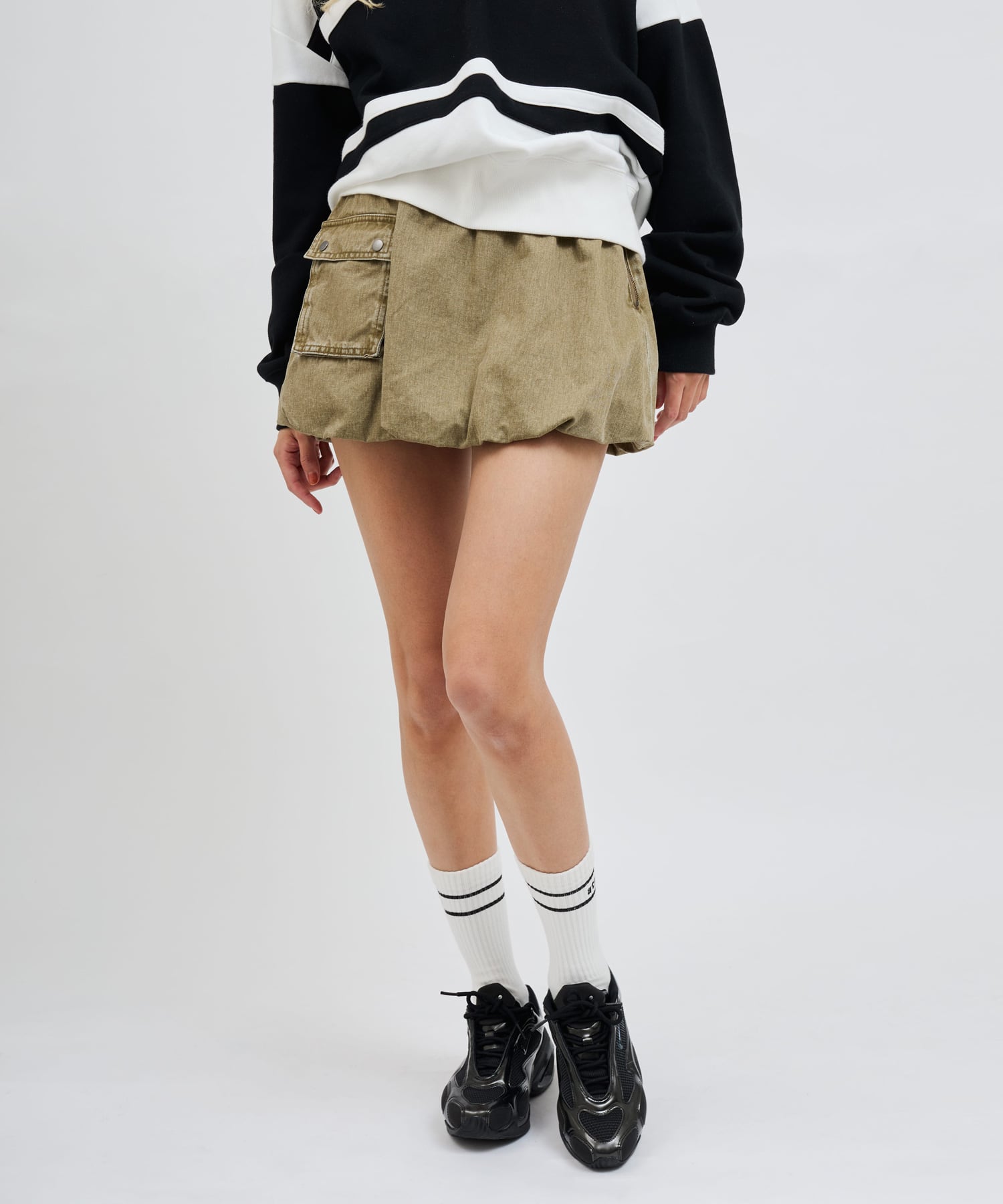atmos pink Balloon Mini Skirt BROWNの画像