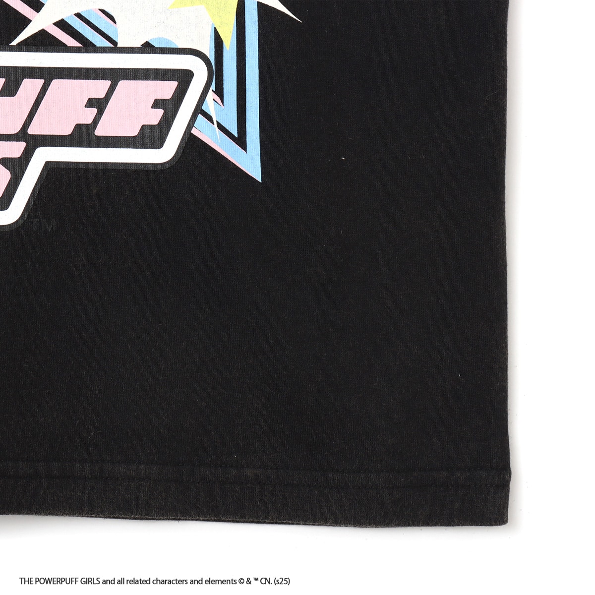 The Powerpuff Girls x atmos pink Vintage T-shirt BLACKの画像