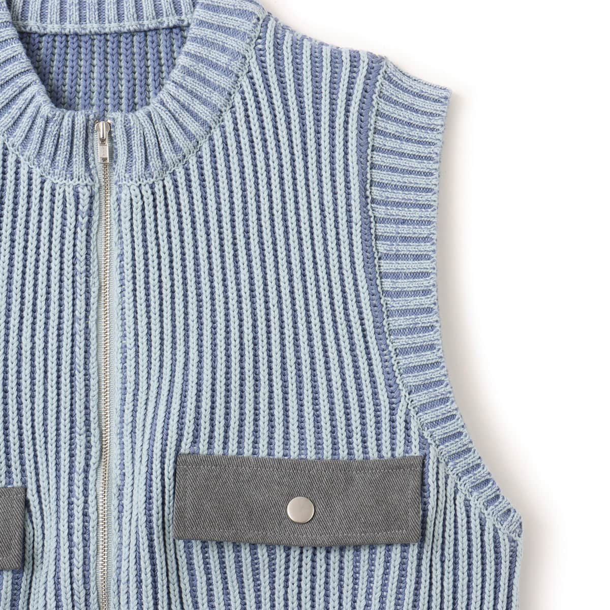 atmos pink Pigment Knit Vest BLUEの画像