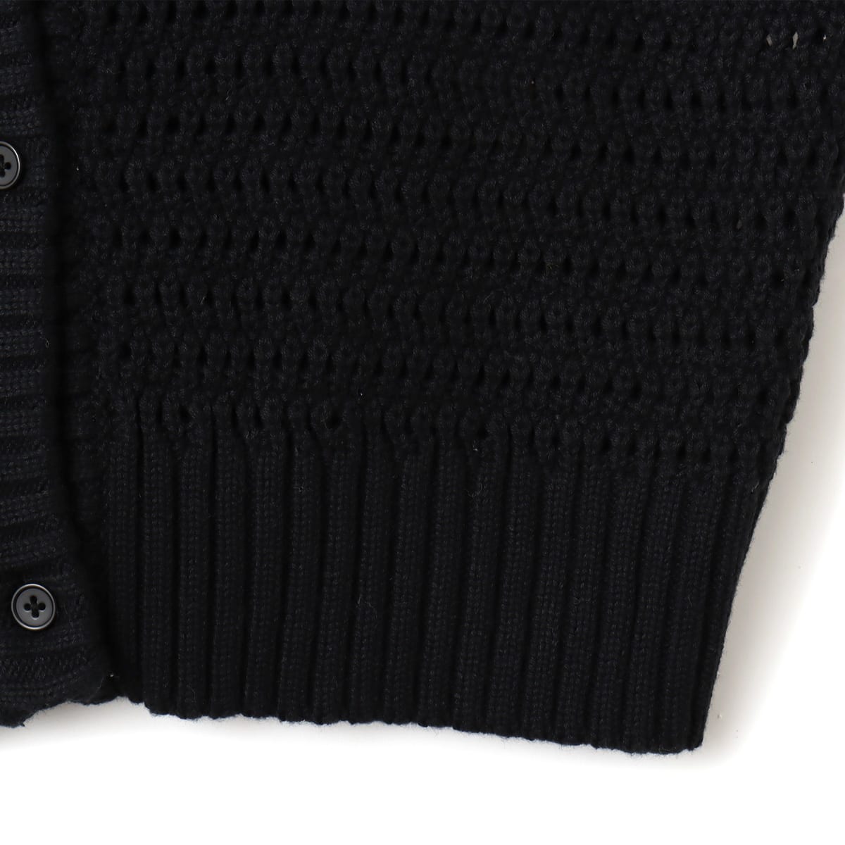 atmos pink Hoodie Knit Cardigan BLACKの画像