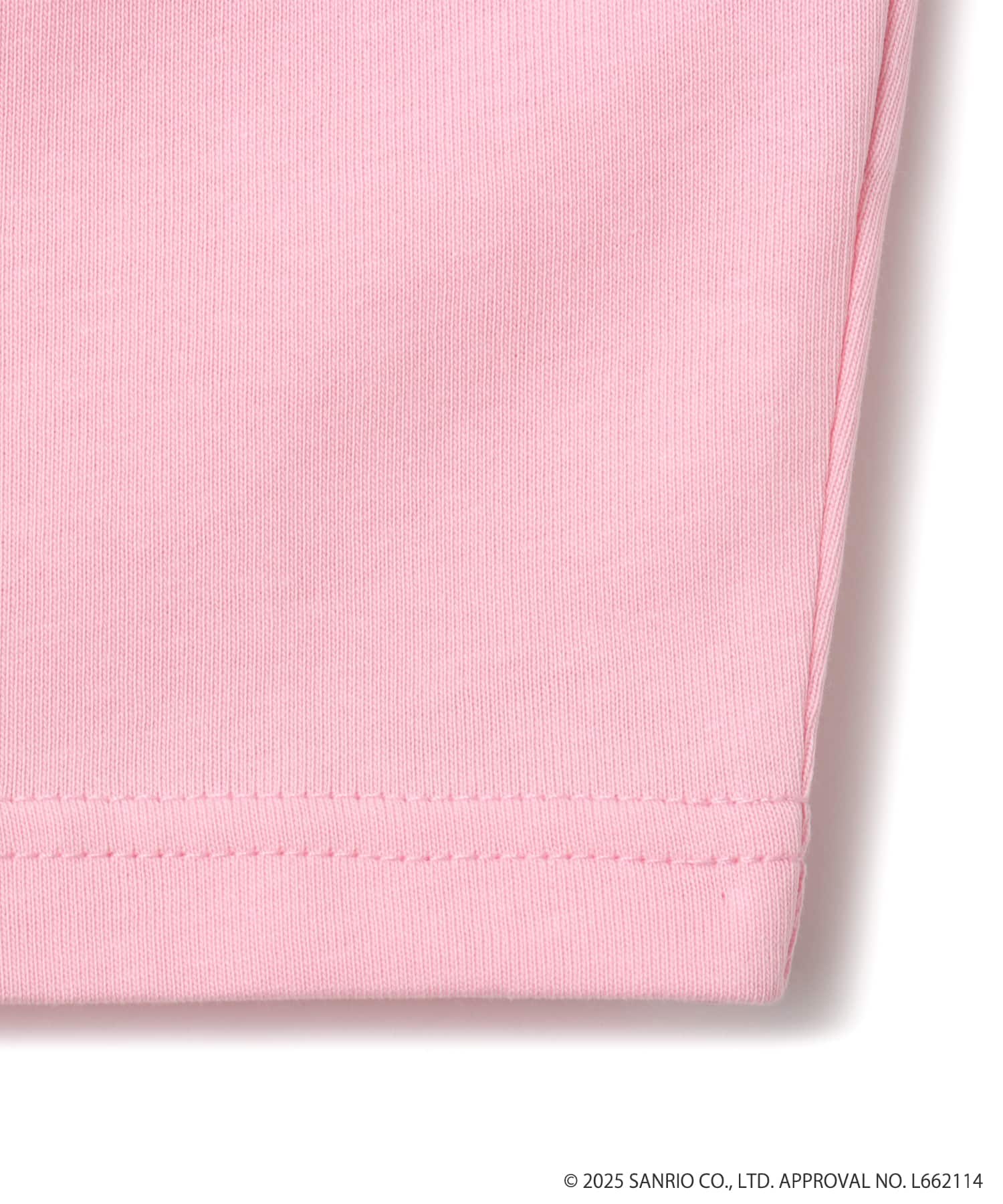atmos pink x MY MELODY & KUROMI Ringer Neck T-shirt PINKの画像