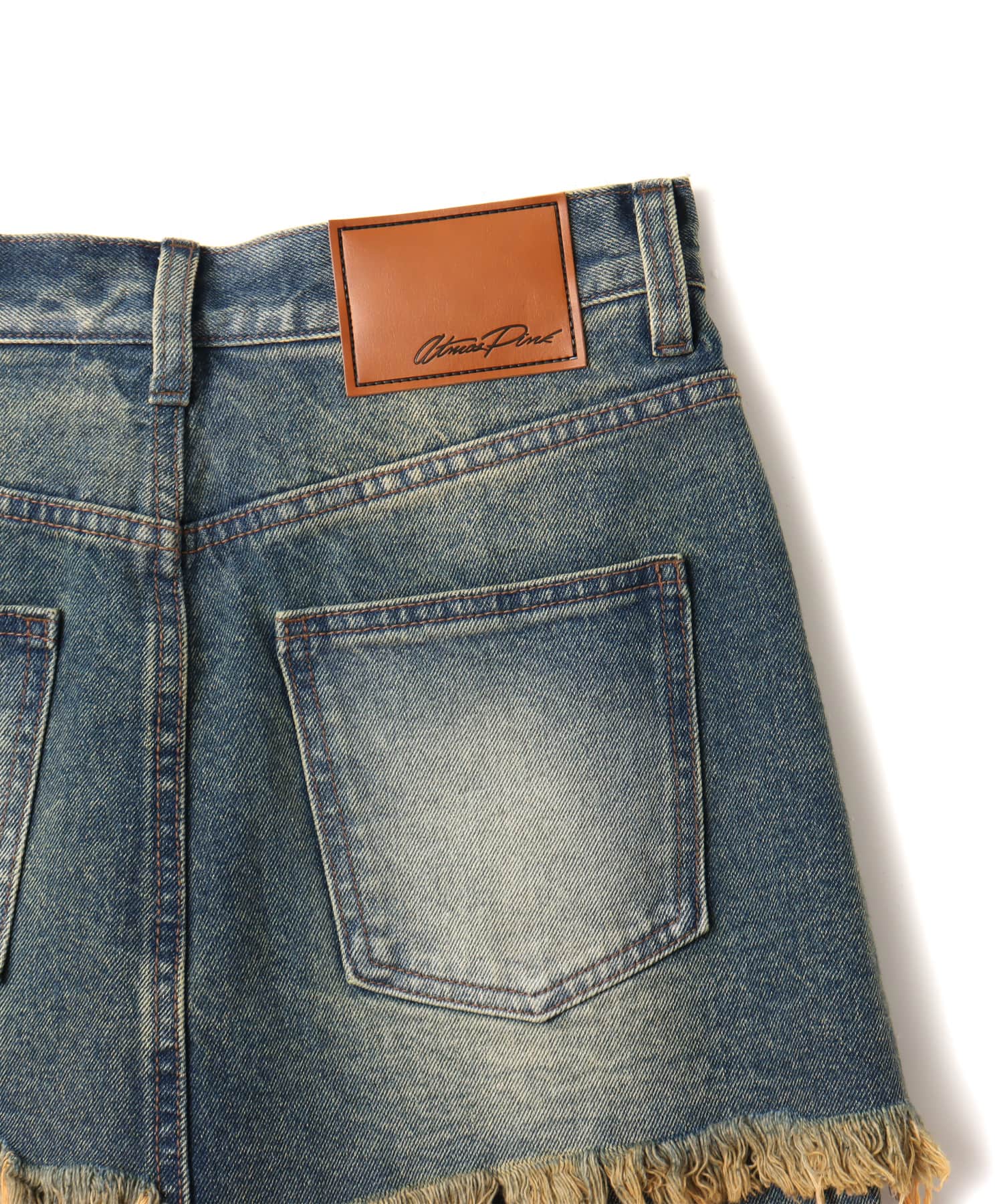 atmos pink Layered Denim Pants BLUEの画像