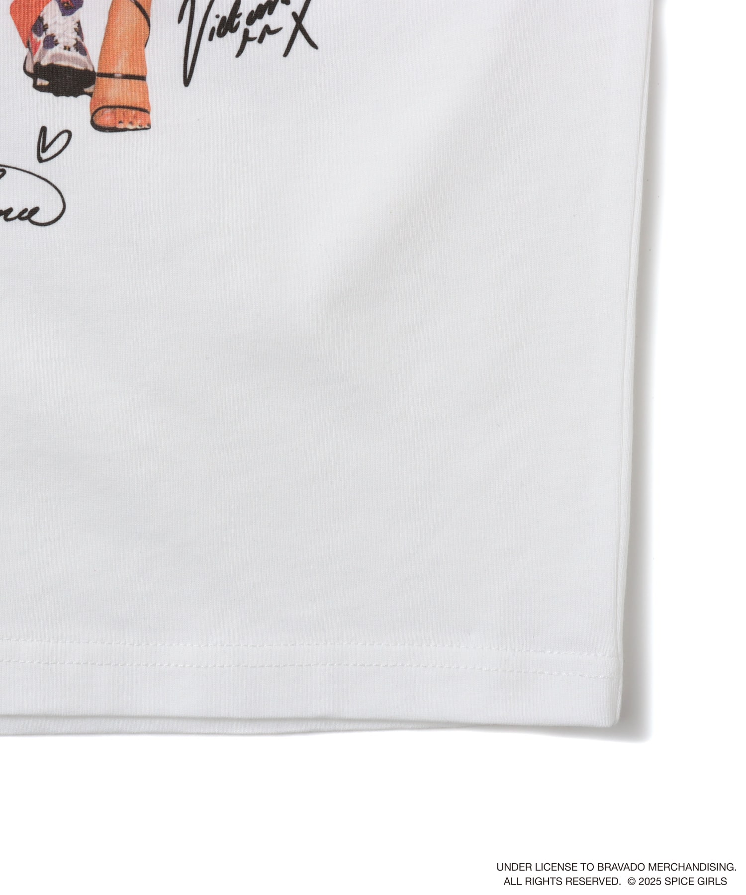 atmos pink x SPICE GIRLS Big T-shirt WHITEの画像