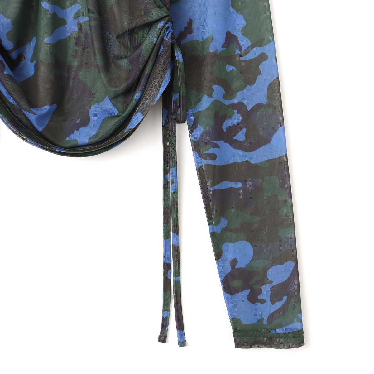 atmos pink See-through Hoodie CAMOUFLAGE BLUEの画像