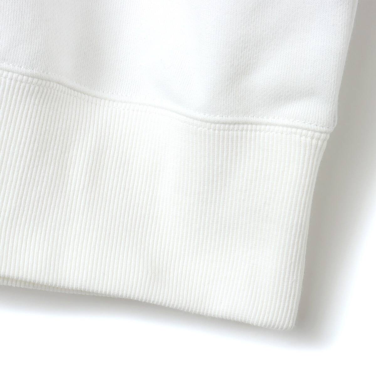 atmos pink Line Polo Sweatshirt WHITEの画像