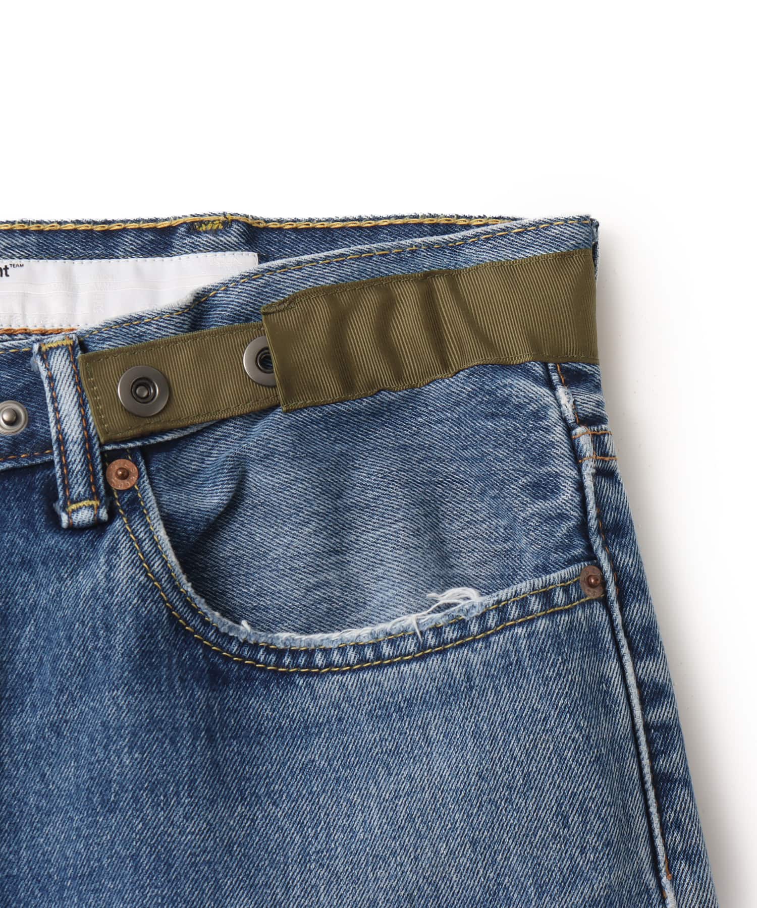 Poliquant THE DEFORMED ADJUSTABLE THRIFTING DENIM 550 [FIGURE ARCHIVES] INDIGOの画像