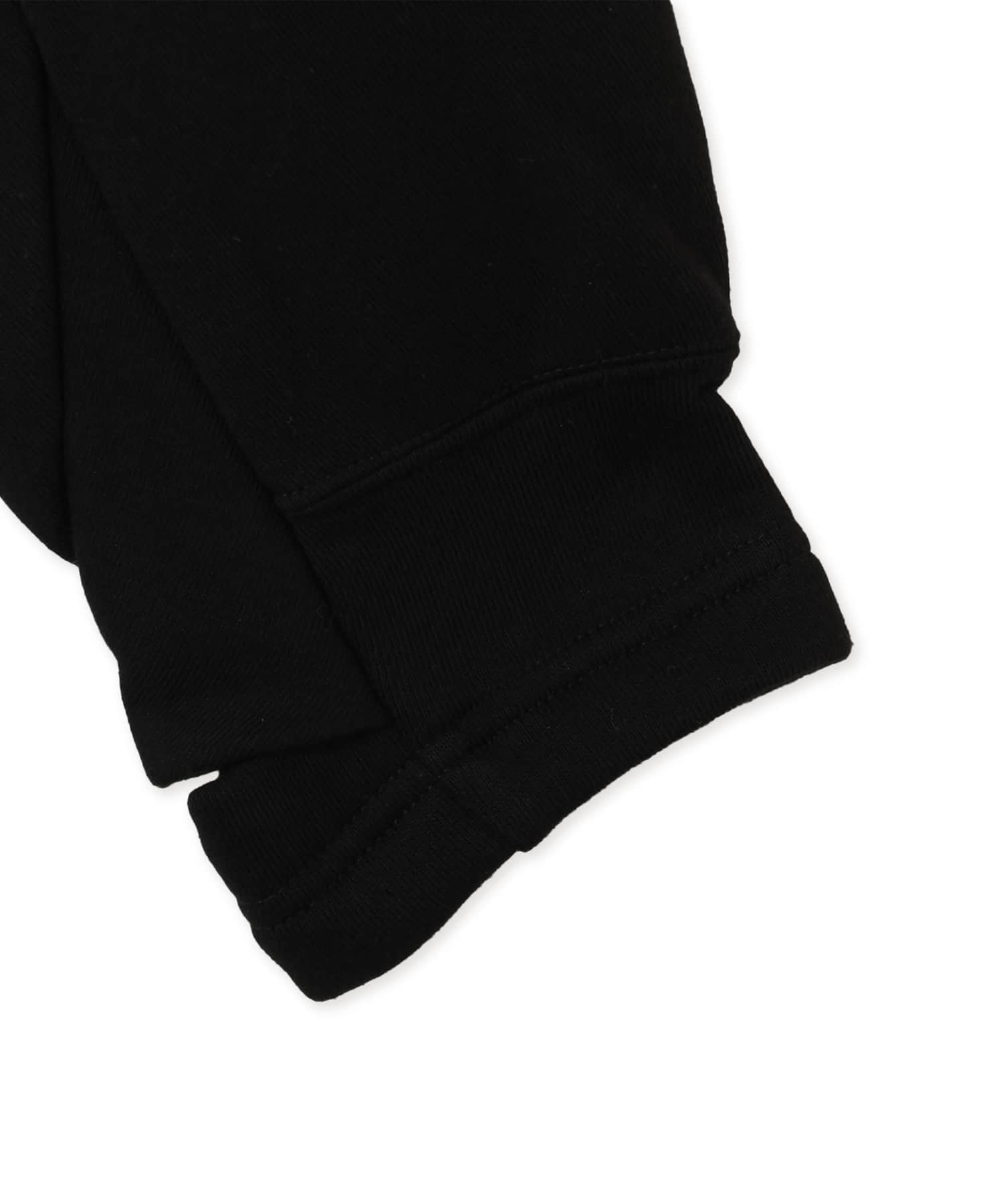 Poliquant THE LINKED SINGLE PART L/S  HOODED SWEATSHIRT BLACKの画像