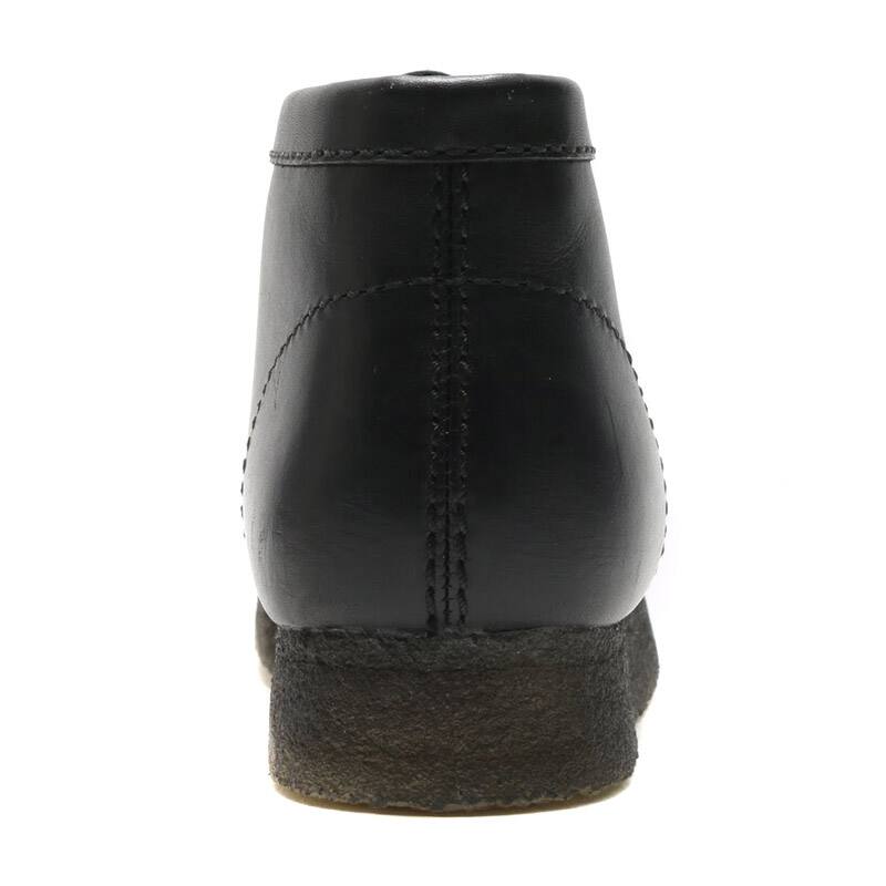 Clarks Wallabee Boot Black Leath の画像