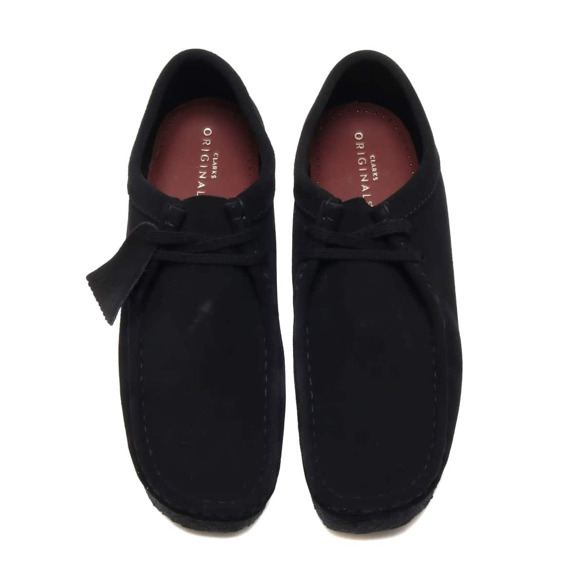 Clarks Wallabee Black Sde BLACK 21FA-I