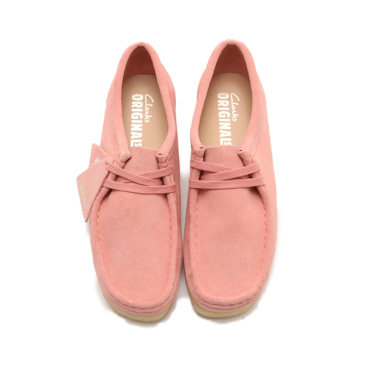CLARKS Wallabee Blush Pink Suede 24SP-I