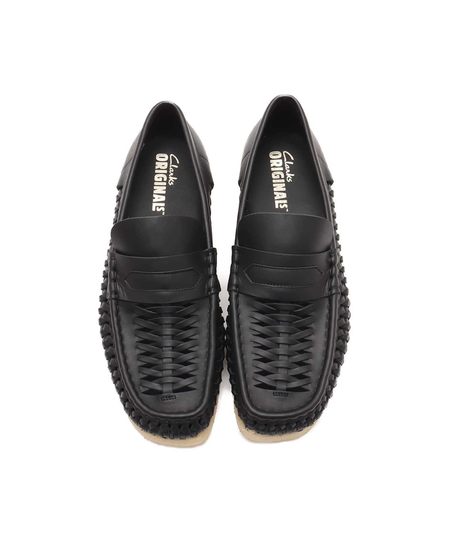 Clarks WB Penny Weave Black Leatherの画像
