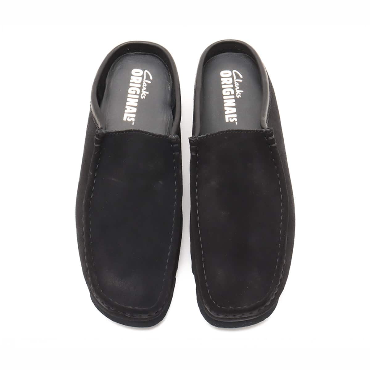Clarks Wallabee Slip Black Sdeの画像