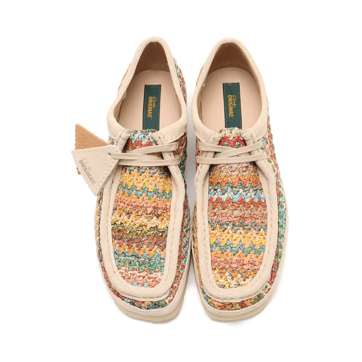 Clarks Wallabee Multi Raffia（クラークス ワラビー-マルチ