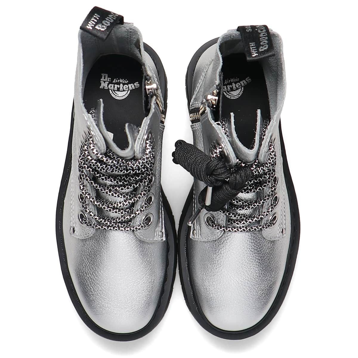 Dr.Martens Jadon Max Silver Metallic Tumble SILVER 23FW-I